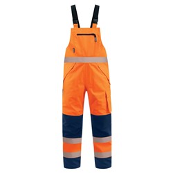 Bib Trouser Extreme Orange/Navy Xl