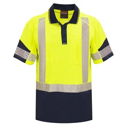 Polo Day/Night Quick-Dry Cotton Backed Yellow/Navy M