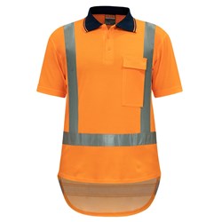 Polo TTMC-W17 X-Back Quick-Dry Cotton Backed Orange M