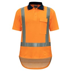 Polo TTMC-W17 Quick-Dry Cotton Backed Orange 2XL