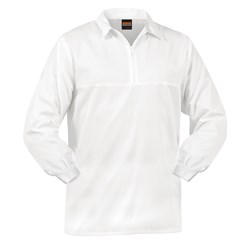 Jerkin Workzone 240gsm Polycotton Food Industry Zip White 2XL
