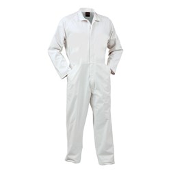 Overall Workzone Lightweight Polycotton Food Industry Zip White 97R