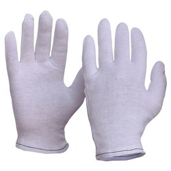 Interlock Poly/Cotton Liner Hemmed Cuff Gloves Men'S Size