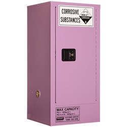 Corrosive Substance Storage Cabinet: Metal - 60L - 1 Door - 2 Shelves