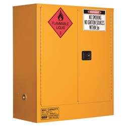 FLAMMABLE LIQUID STORAGE CABINET: 160L - 2 DOORS - 2 SHELVES