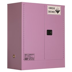 CORROSIVE SUBSTANCE STORAGE CABINET: METAL - 160L - 2 DOORS - 2 SHELVES