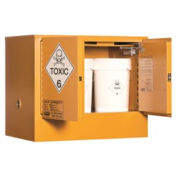 TOXIC SUBSTANCE STORAGE CABINET: 100L - 2 DOORS - 1 SHELF