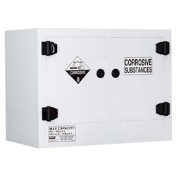 Corrosive Substance Storage Cabinet: Polypropylene - 110L - 2 Doors - 2 Shelves