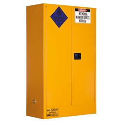 Class 4 Dangerous Goods Storage Cabinet: 250L - 2 Doors - 3 Shelves
