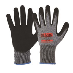 Arax Nitrile Sand Dip On 13G Liner Size 9