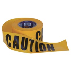 Barricade Tape - 100m x 75mm CAUTION Print