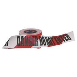 Barricade Tape - 100M X 75Mm Danger Do Not Enter Print