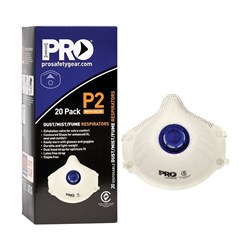 Dust Masks P2+Valve / 20 Pack