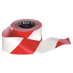 Barricade Tape - 100m x 75mm Red & White