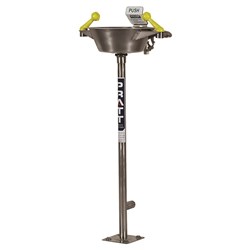 PEDESTAL MOUNTED EYE WASH WITH BOWL - NO FOOT TREADLE
