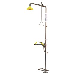 Combination Shower With Eye Wash - No Bowl With Foot Treadle