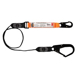 Elite Single Leg Shock Absorbing Webbing Lanyard with Hardware SN & SD