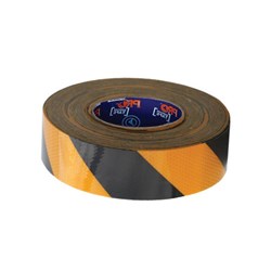 Self Adhesive Reflective Hazard Tape Yellow & Black. 50M X 50Mm