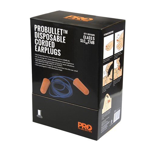 EPOC_2 Probullet Disposable Earplugs Corded