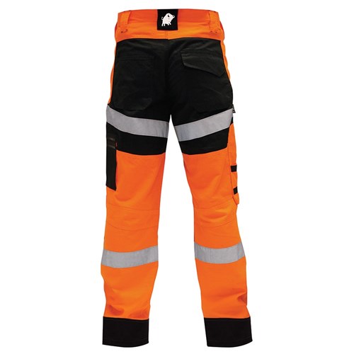 Trouser Ripstop Cotton Taped Orange/Black (Tnbcolwrs)