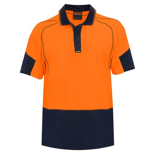 Polo Day Only Cotton Backed Orange/Navy