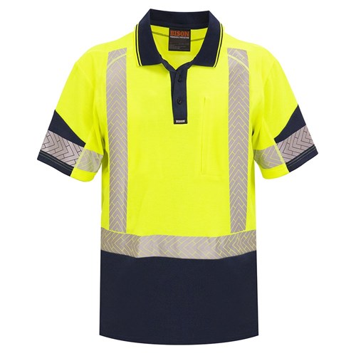 Polo Day/Night Cotton Backed Yellow/Navy