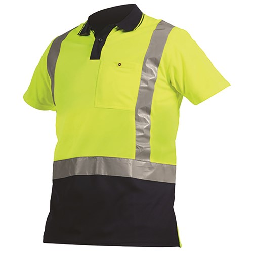Polo Day/Night Polyester Yellow/Navy (Pnbpo)