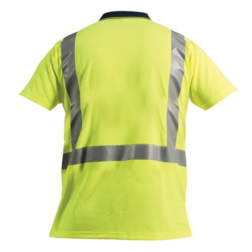 Polo Day/Night Polyester Yellow/Navy (Pnbpo)