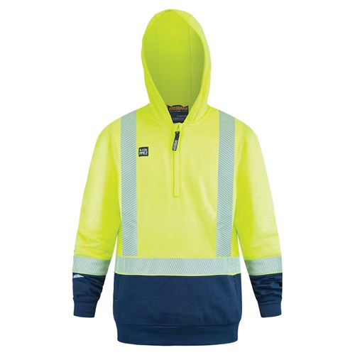 Hooded Sweatshirt Arcguard Inheratex 18.4Cal Day/Night Yellow/Navy