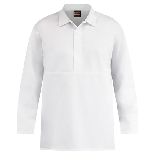 Jerkin Workzone Polycotton Food Industry Domed White (Jfdpcmw)