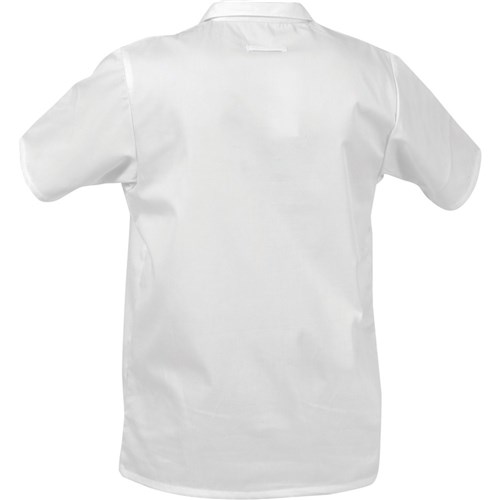 Jerkin Workzone Lightweight Polycotton Food Industry Zip White (JSNPCLW)