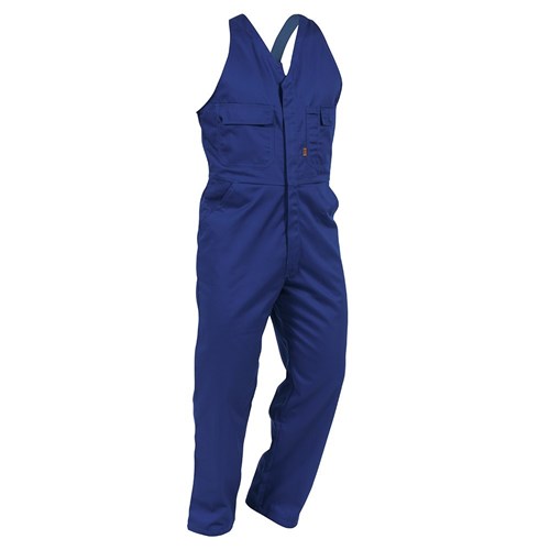 Overall Easy Action Polycotton Zip Royal Blue (EAZPC)