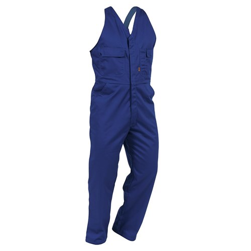 Overall Workzone Easy Action Polycotton Zip Royal Blue (EAZPC)