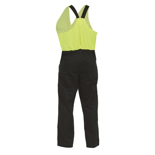 Overall Easy Action Polycotton Zip Spruce/Yellow (EDZPC)