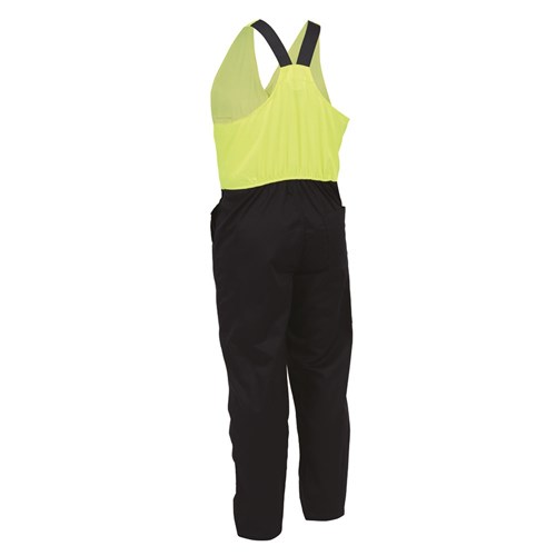 Overall Easy Action Polycotton Zip Yellow/Navy (Edzpc)