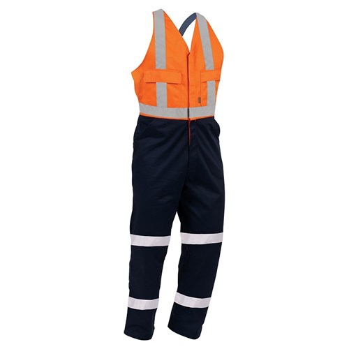 Overall Workzone Easy Action Cotton Zip Taped Orange/Navy (ETPCO)