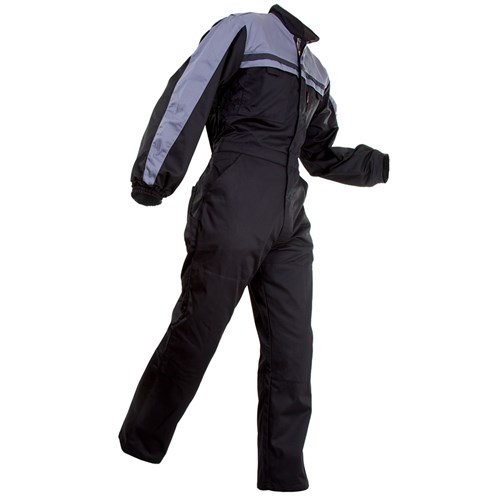 Overall Euro Polycotton Zip Black/Grey (CEZPC)