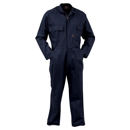 Overall Workzone Polycotton Zip Navy (COZPC)