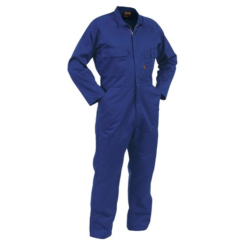 Overall Workzone Polycotton Zip Royal Blue (COZPC)