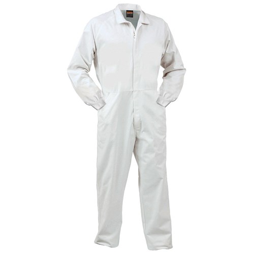 Overall Workzone Polycotton Food Industry Zip White (FONPCMW)