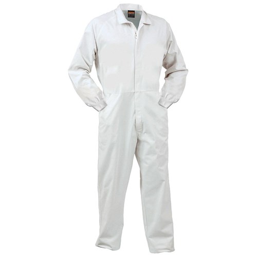 Overall Workzone Polycotton Food Industry Zip White (Fonpcmw)