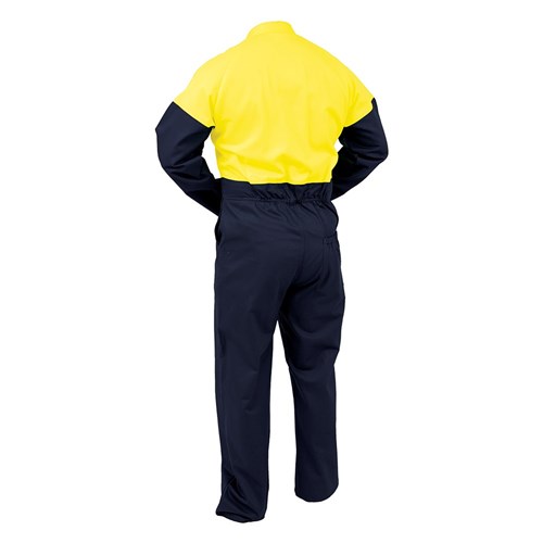 Overall Day Only Cotton Zip Yellow/Navy (Dopco)
