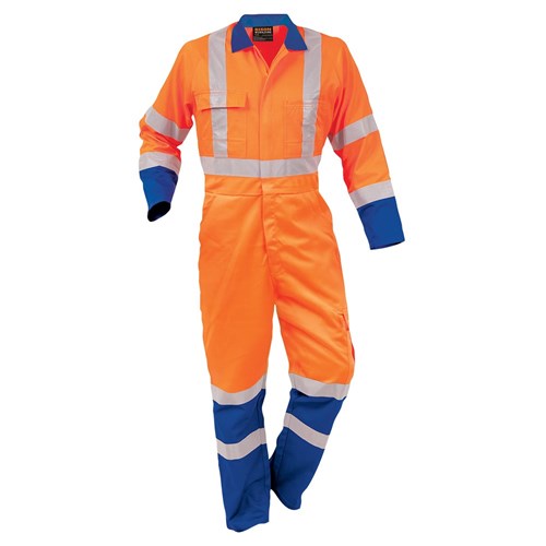 Overall Ttmc Polycotton Zip Royal Blue/Orange
