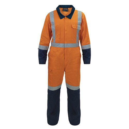 Overall TTMC Lightweight Cotton Zip Orange/Navy