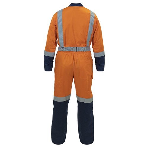 Overall TTMC Lightweight Cotton Zip Orange/Navy
