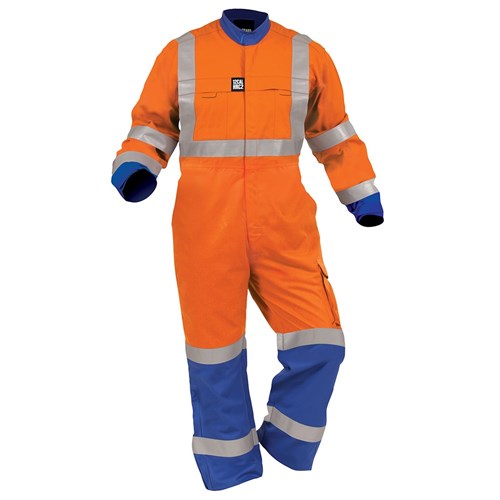 Overall Arcguard 12Cal TTMC-W17 Inheratex  Zip Royal Blue/Orange (FEPVCMW)