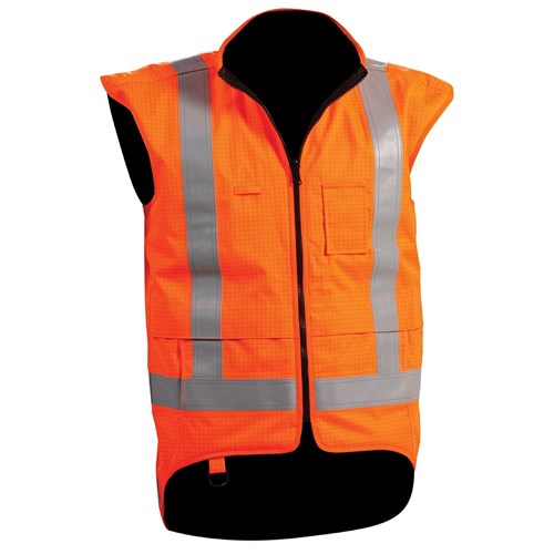 Vest Stamina FR and Antistatic TTMC-W17 Fleece Lined Orange (V47RVEST)