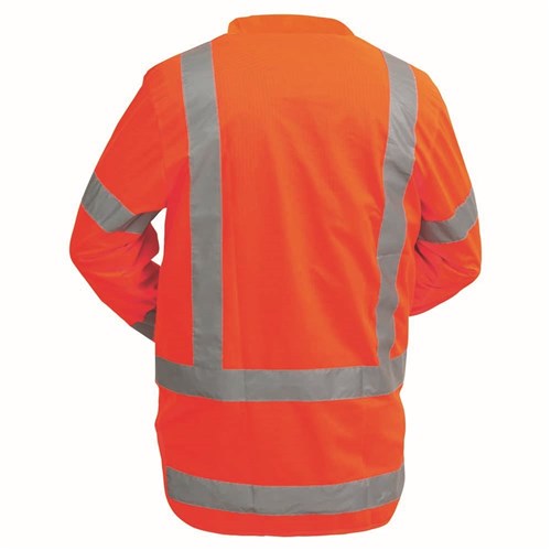 Vest Ttmc Polyester Long Sleeve Orange (V5Ls)