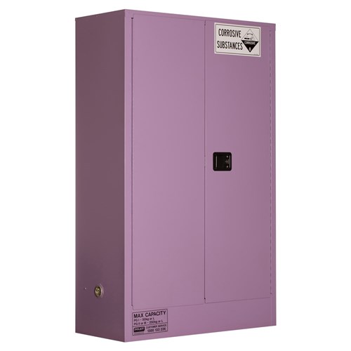 Corrosive Substance Storage Cabinet: Metal - 250L - 2 Doors - 3 Shelves