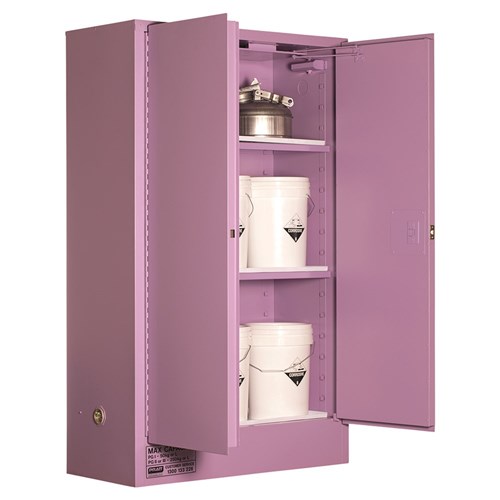Corrosive Substance Storage Cabinet: Metal - 250L - 2 Doors - 3 Shelves